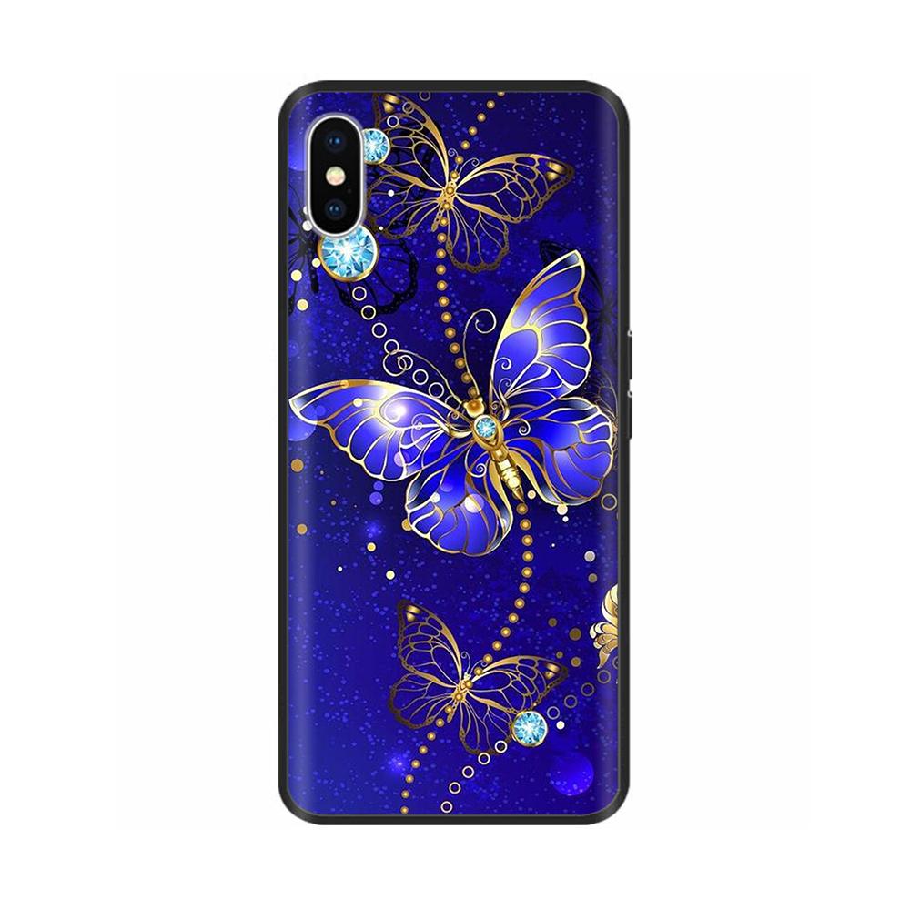 Для iPhone X XS Цветы Мягкие ТПУ Силиконовые Чехлы для Телефона Ударопрочная Крышка Для iPhone X Xs Max XR Мягкий Жидкий Корпус Fundas Capa