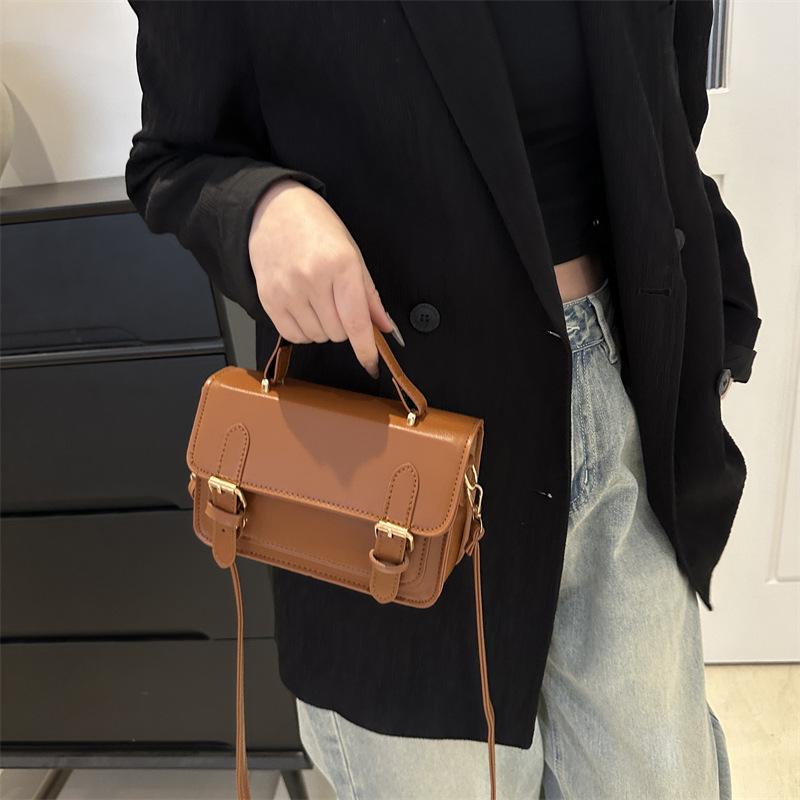 Европейский и американский стиль ретро почтальон модная повседневная текстура городская дорожная сумка через плечо маленькая квадратная сумка для женщин