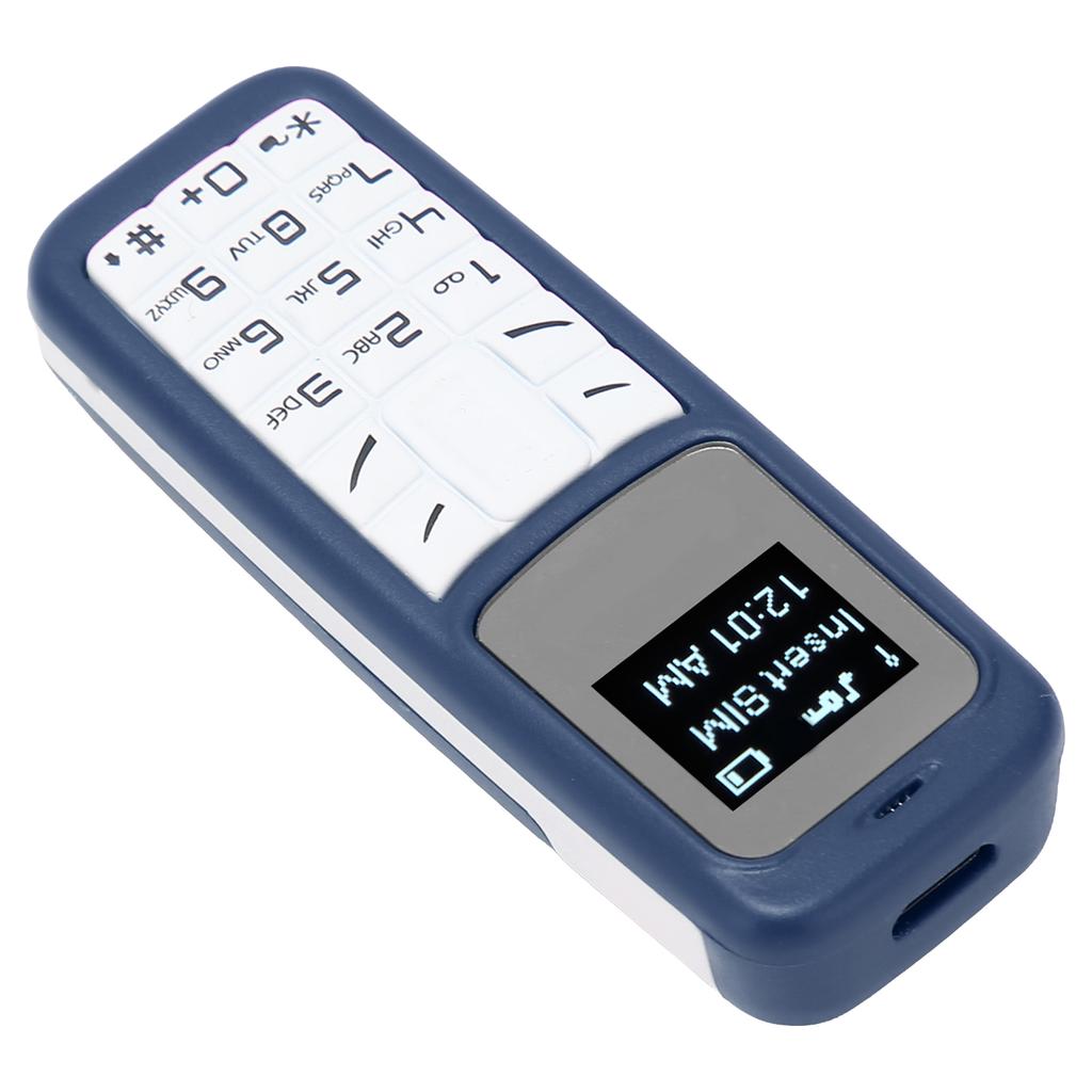 Mobile Cell Phone Small Mobile Phone Headset Dialer with Ear Hook Support SIM 0.66inch