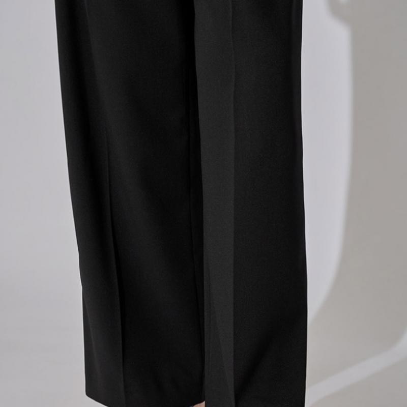  Она S Miss Two Tuck Back Banding Straight PantS SwwSlo31020 Bk