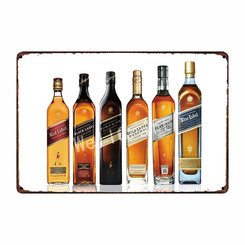 [ WellCraft ] johnnie whisky Metal Sign Wall Plaque Painting FG-237