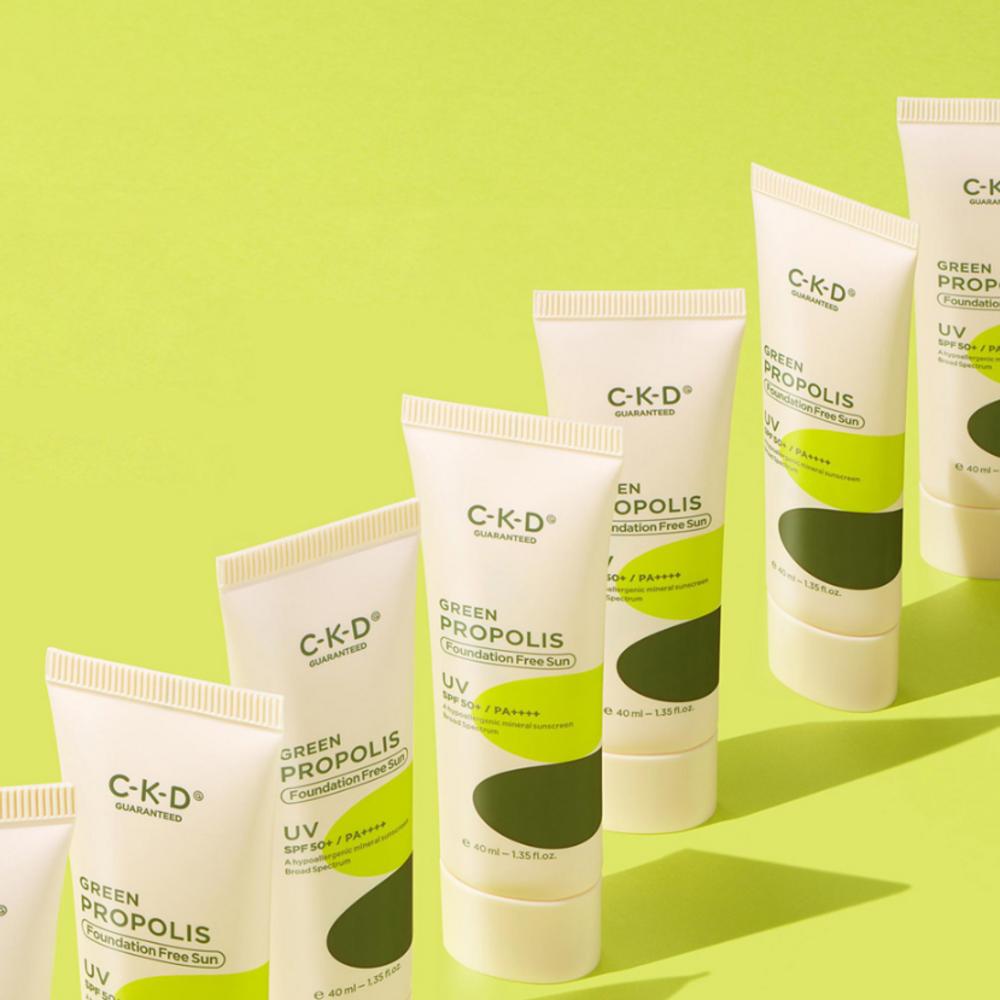 CKD Green Propolis Foundation Free Sun Cream SPF50+ PA++++, 40ml, 1 Unit
