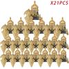 Средневековые Рыцари Эльф Гном Урук-хай Мини-фигурки Броня Шлем Аксессуары Строительные Блоки DIY Кирпичи Игрушки Для Детей Мальчиков Подарок