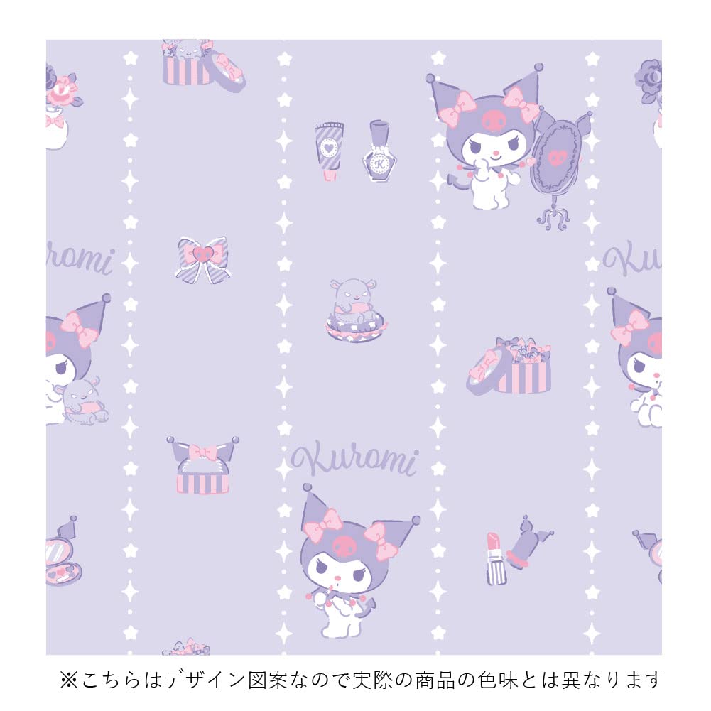 Sanrio Kuromi Level 2 Blackout and 100 X Set of Sanrio My Character Heat-Resistant Curtains, 135cm, 2, Melody, Washable, SB-625-S