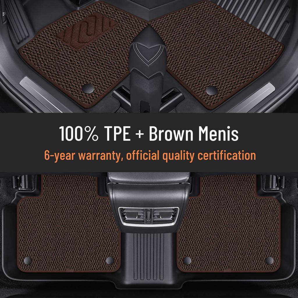 Автомобильные коврики Volkswagen из ТПЭ для Tiguan L, Sagitar, Bora, Lavida, New Sagitar, T-Cross, Polo, Talagon, Lamando, Teramont