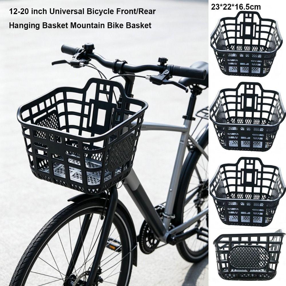 Fixed Durable Bicycle Rear Basket Plastic Bike Rear Basket Children's Folding Bike Accessories