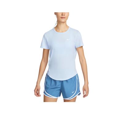 Dri-Fit Tempo Удобная Модная Простая Универсальная Однотонная Футболка с Коротким Рукавом Женские Топы Светло-Голубой HQ0649423
