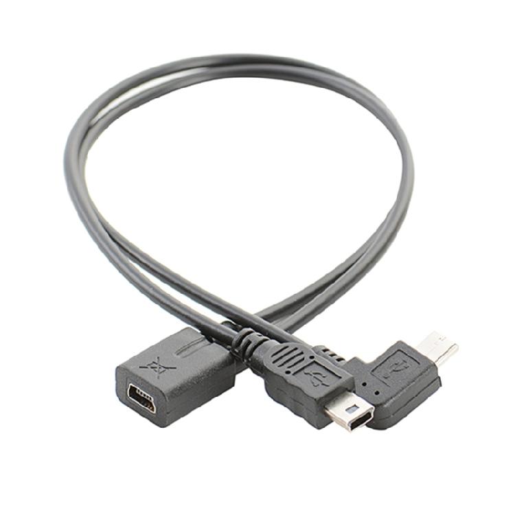 Мини-разветвитель USB Кабель Женский на 5p Мужской Провод Микро Мужской Зарядный Кабель
