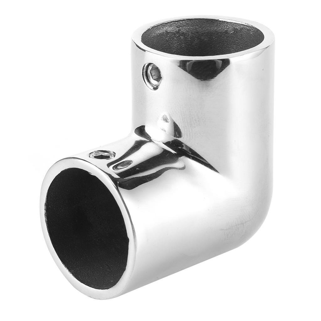 Boat Pipe Connector Marine Yatch 90 Degrees Elbow Tube Joint Stainless Steel Hand Rail Fitting25mm1in