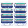 8Pcs/lot Excellent Shaving 5 Layers Razor Blades Compatible for Men Face Care