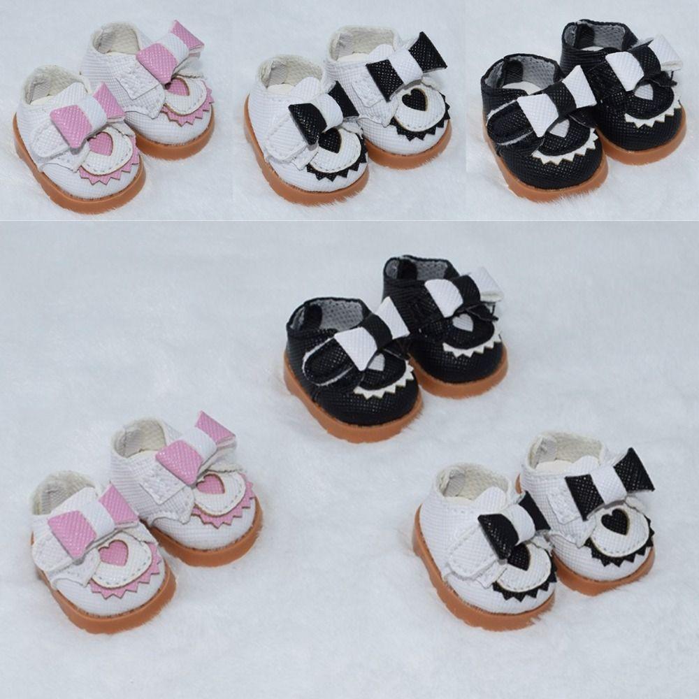 Handmade Labubu Shoes 3.8CM Doll Clothes Match Versatile PU Leather Shoes  Joint Doll
