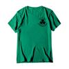 St. Patrick's Adult  Green Crew-neck Short-sleeved Printed Green Three-leaf T-shirt