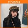 Beret Print Leopard Hat For Women Men Winter Fall Warm And Stylish Retro