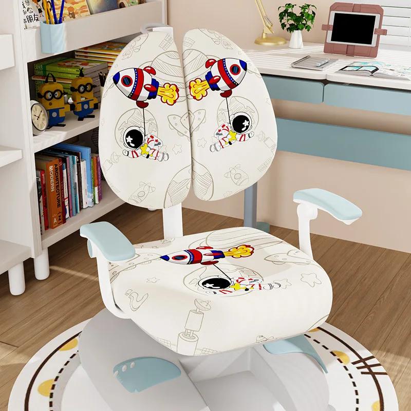 Children Study Chair Covers All-inclusive Elastic Double-back Chair Covers Home Students Writing Computer Chair Slipcover