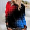 3D T-shirt Long Sleeved Printed On Women's Milk Silk Long Sleeved Shirt Pullovers & Long Sleeves (women’s)