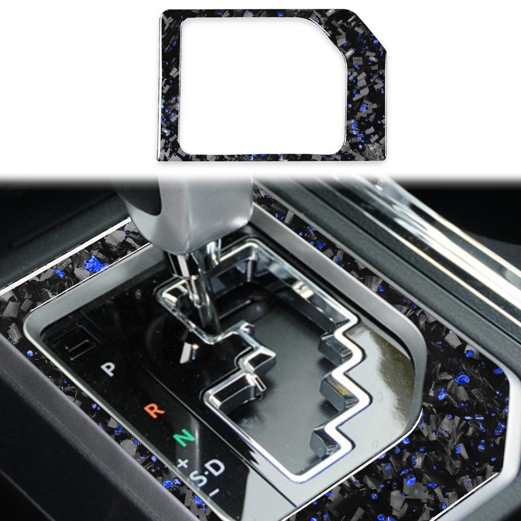 Carbon Fiber Gear Shift Knob Lever Panel Trim for Toyota Tundra 2014-18