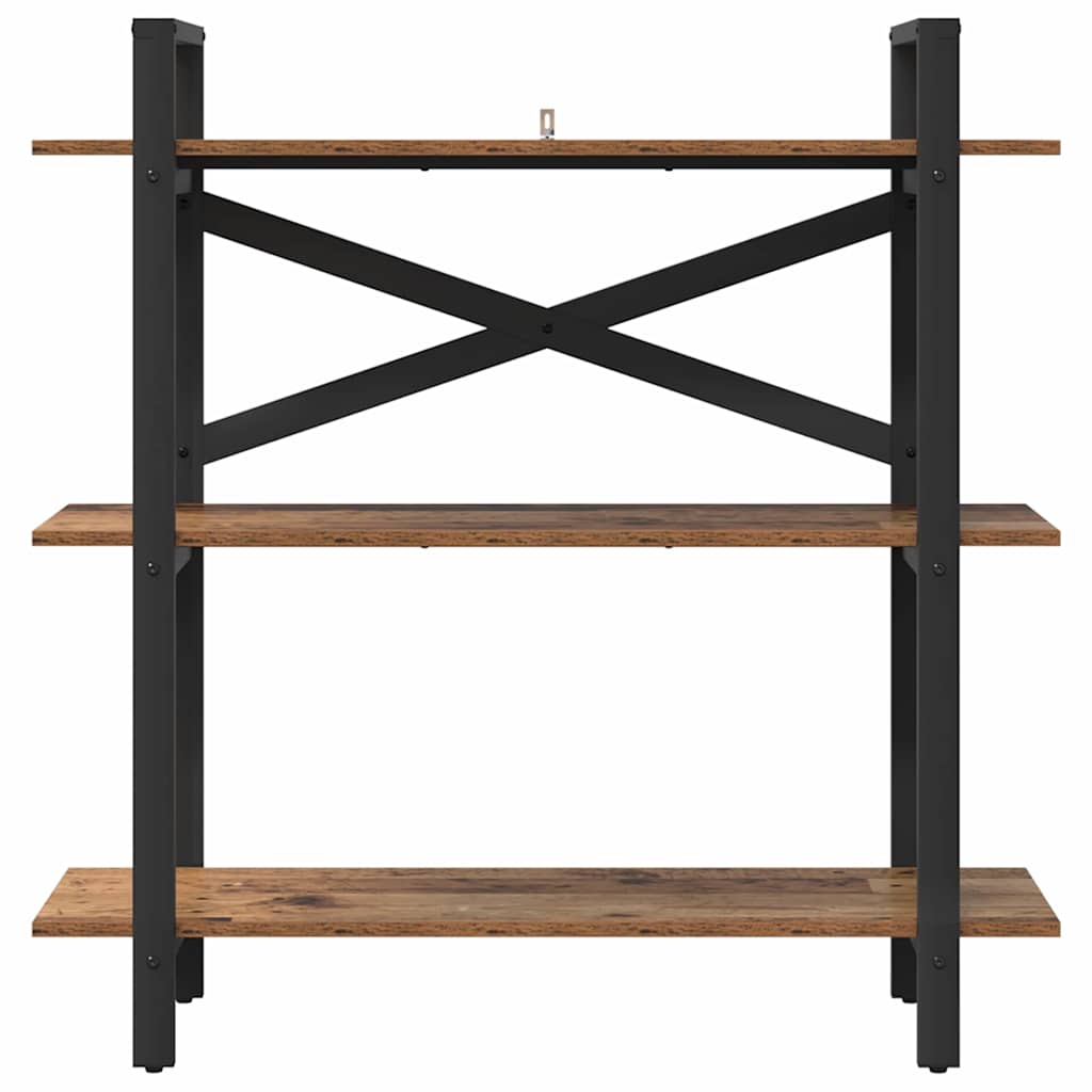 Vintage Wood Bookshelf 100 x 33.5 x 102 cm Engineered Wood