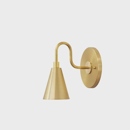 Handmade Brass Wall Sconce Mid Century Modern Vanity Light Decorative Item