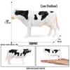 Kids' Wild Animal Figures: Lion, Tiger, Cow, Goat, Rhino, Horse, Leopard, Elephant - Plastic Educational Toys