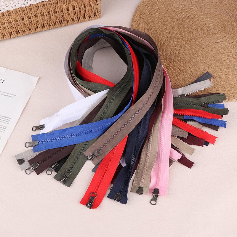 80Cm Resin Zipper 13Colors Double Sliders Open-End Zippers For Sewing Jacket Coat Zips Repair Kit Diy Bag Clothing Accessories