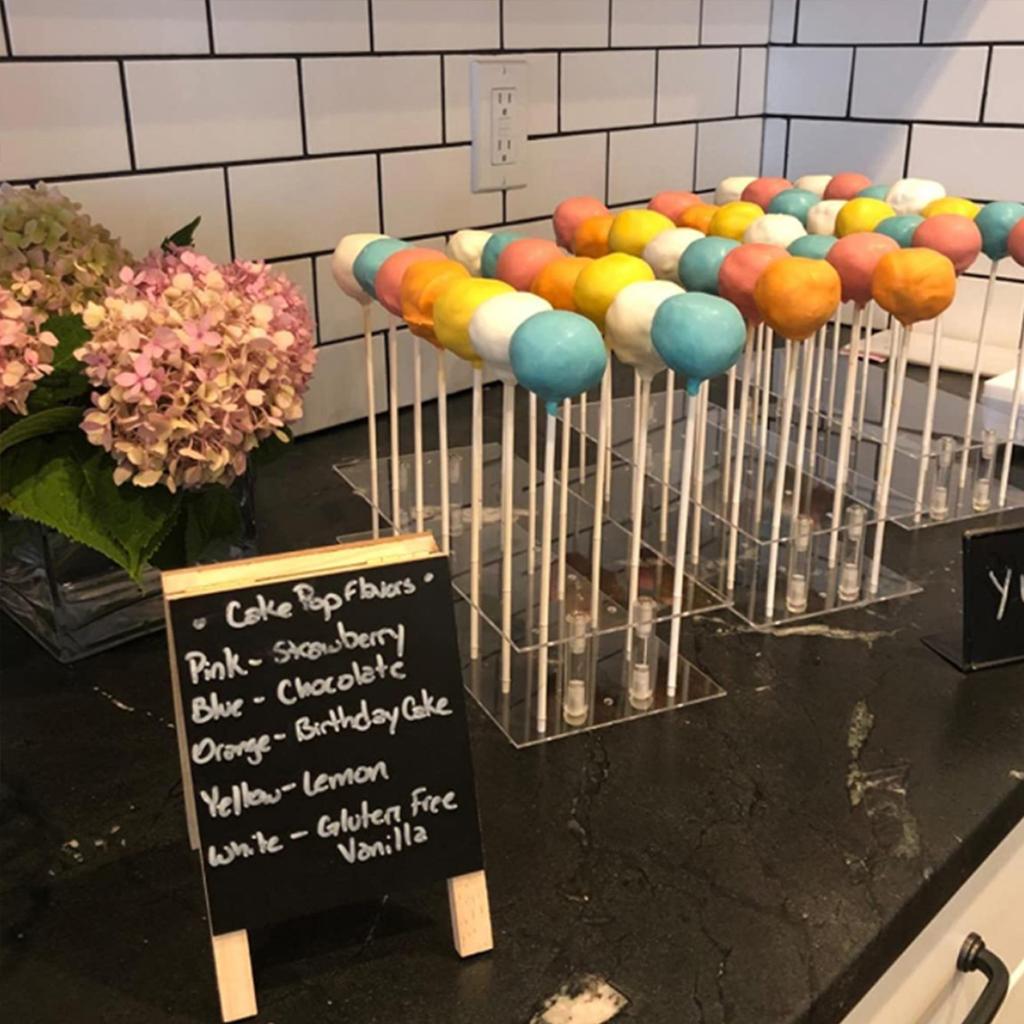 Акриловая подставка для кейк-попсов, 20/21 отверстие, прозрачный держатель для леденцов для свадеб, Рождества, дней рождения, Хэллоуина, конфетный декор