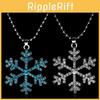 Snowflake Necklace Pendant With Crystals For Girls And Gift Kids