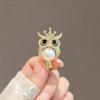 Милая брошь в виде совы, высококачественная женская нишевая дизайнерская брошь Sense Pin, креативная брошь для одежды с аксессуарами