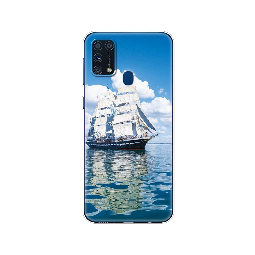 For Samsung M31 Case 6.4" Silicon Soft Tpu Cover For Samsung Galaxy M31 M 31 SM-M315FZBVSER M315 Phone Back Protective Shell