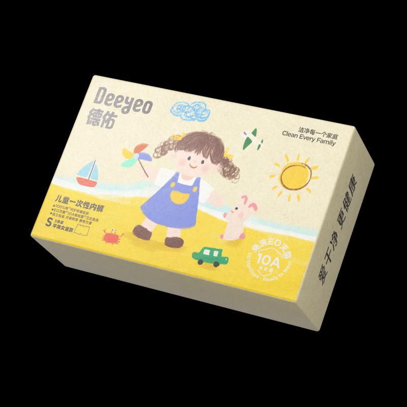 Одноразовое нижнее белье для девочек Deyou из чистого хлопка (5-Pack)