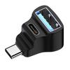 Адаптер USB-C на USB-C 20 Гбит/с, USB-C Male на USB-C Female, 8K@60Hz, 180 градусов, П-образный, для ASUS Rog Ally/NS Switch