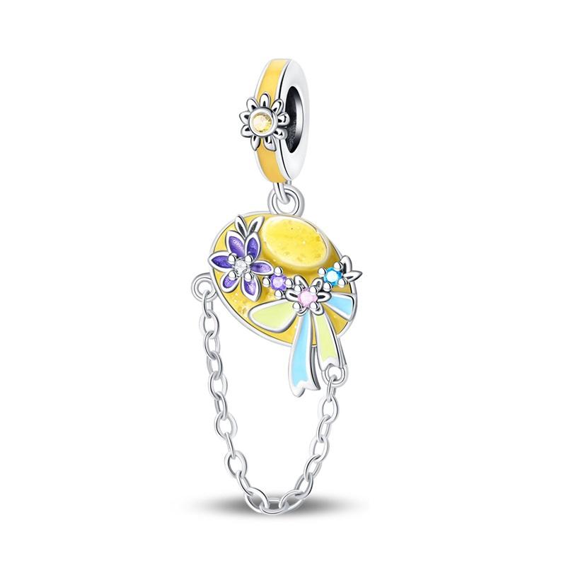 Charms Copper Spring Theme Series Beads And Pendants 3Mm Original Bracelet Necklace Women Luxury Exquisite Diy Jewelry Gift