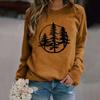 Trendy Casual Women's Tops 3d Fox Printed Round Neck Long Sleeve Shirts & Blouses Autumn & Winter Sweatshirts Female Clothes