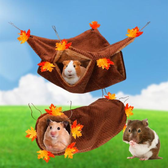 Гамак для хомяка, сохраняющий тепло, убежище, туннельная клетка, аксессуары, морская свинка, еж, кровать для домашних животных