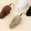 2Pcs Creative Wind Up Mouse Toys Funny Lifelike Plush Mouse Cats Toys Pet Interactive Toys Relieve Boredom Cat Toys Pet Supplies