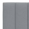 Bed with Mattress  Hanko  Light Grey 90 x 190 cm Fabric