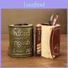 Винтажный держатель для ручек из смолы в виде книги, многофункциональный настольный органайзер для дома и офиса