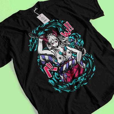 Винтажная футболка с изображением аниме и манги, японская футболка, футболка в подарок.