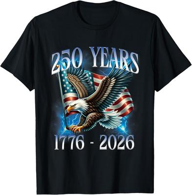 Орел и Флаг 250 Лет 1776-2026 250-й День Рождения Футболка
