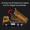 1:32 Dump Truck Military Missile Rocket Launcher Model Toy Car Sound Light Doors Opened Engineering Vehicle Models For Boys Gift