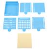 Шаблон для липких заметок Многоразовый АБС держатель для липких заметок Органайзер для блокнота для школы офиса