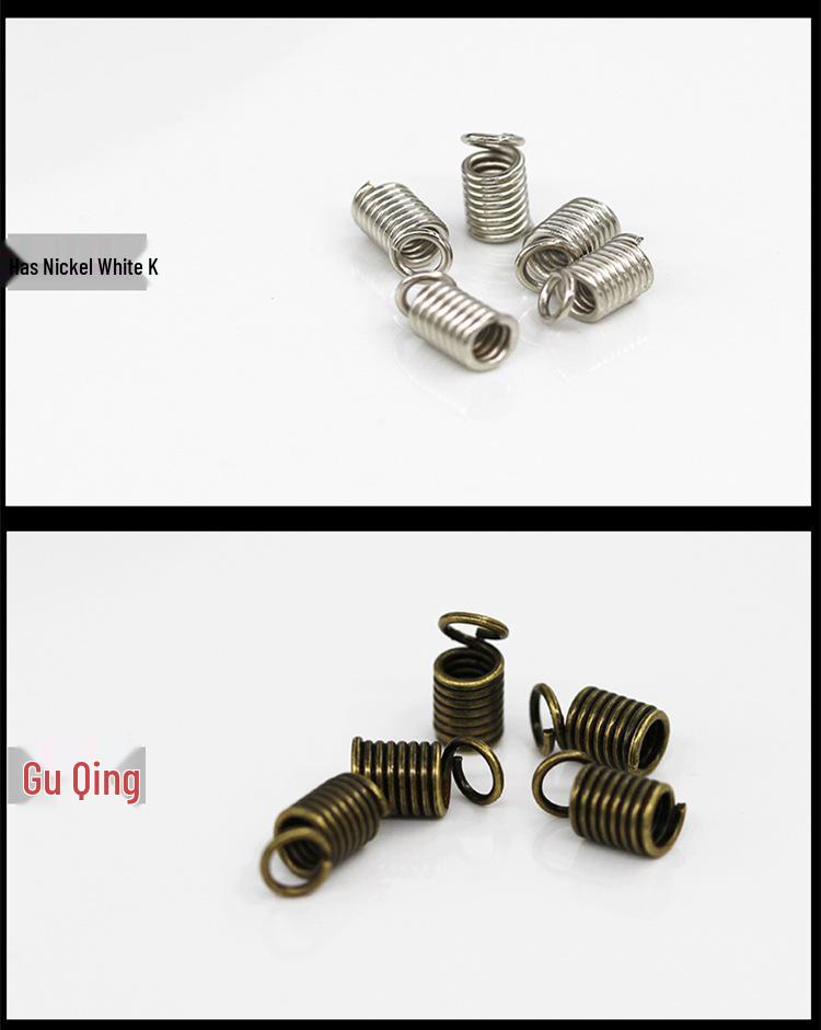 DIY Spiral Pull Spring Buckle for Jewelry Necklaces and Leather Cord Clasp, 1kg/Bag