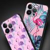 Розовый Красный Фламинго Роскошный Чехол Для Телефона Для iPhone 11 14 15 Pro MAX 12 13 Mini 7 8 Plus X XR XS SE Силиконовый Ударопрочный Чехол Funda