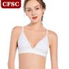 Нижнее белье с треугольными чашками в европейском и американском стиле, тонкие бретели, нижнее белье без стального кольца, двубортный удобный бюстгальтер