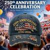 1 шт. США 250-летие Памятная Бейсболка для Мужчин и Женщин, ретро, стираная, регулируемая, с защитой от солнца, для повседневной носки