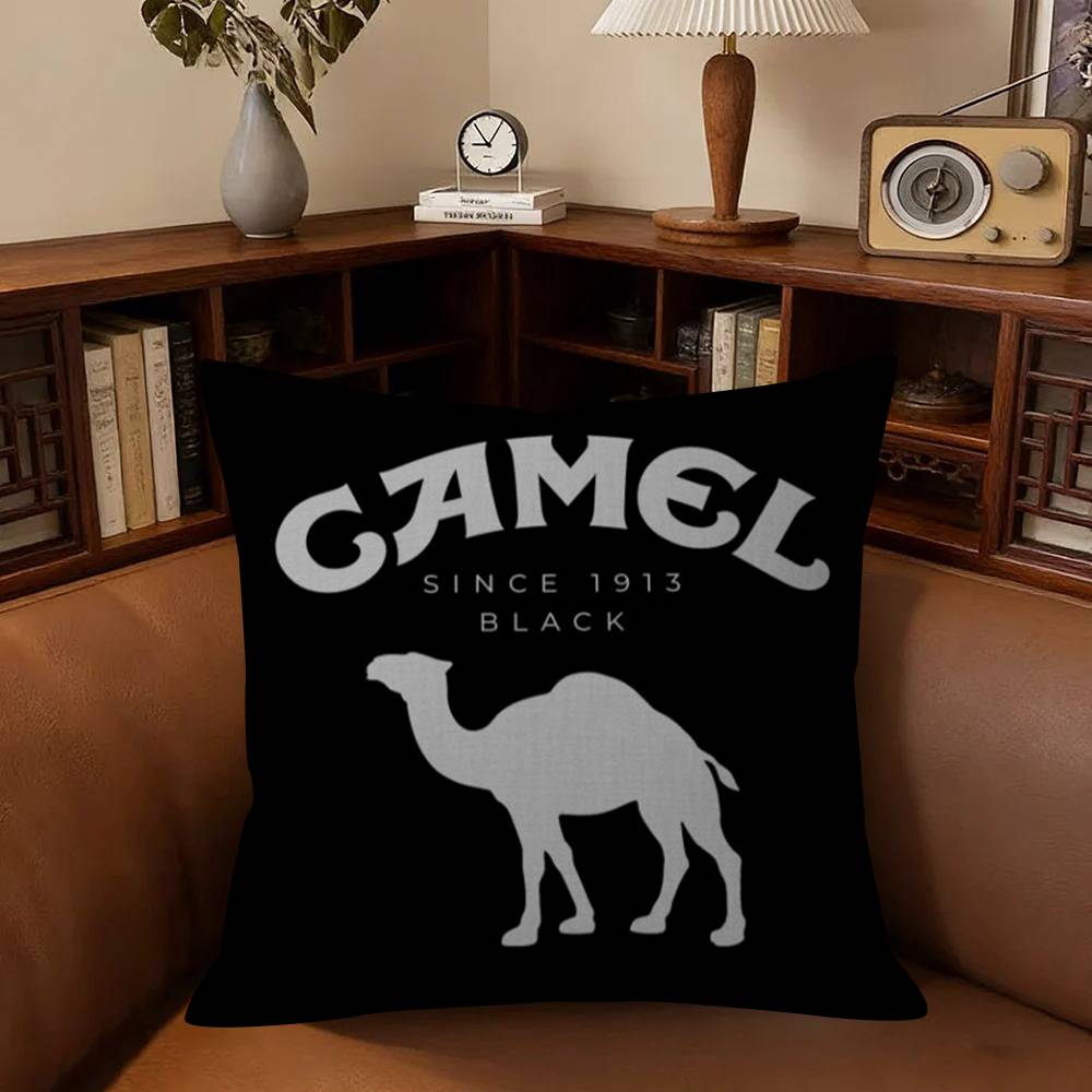 Anime Cushion Cover Decorative Pillow Sofa Home Decor Case Pillow Cases Luxury C-Cameles Logo