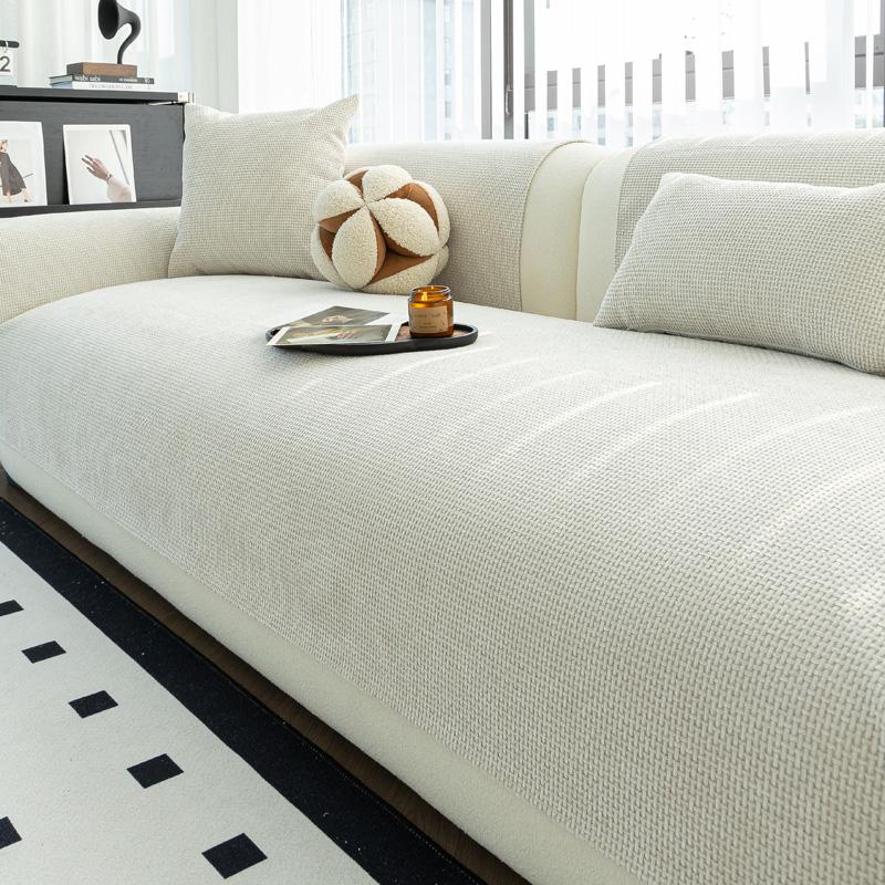 Universal Four Seasons Chenille Sofa Cover Anti-Pet Scratching Couch Protector Mat Wrap Side Living Room Carpet Defense