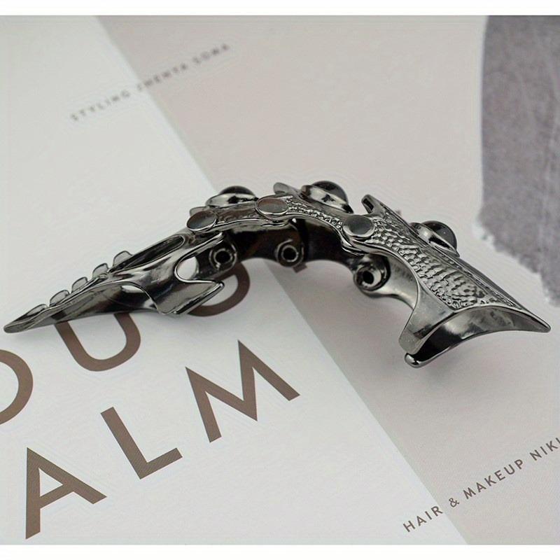 1 шт. Мужское модное кольцо в стиле панк-рок, длинное кольцо с черепом животного