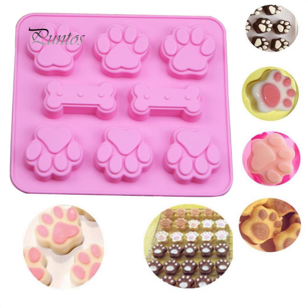 Чистые продукты, силиконовая форма для торта, собака, кошка, лапа, форма кости, шоколадные конфеты, печенье, инструмент для выпечки «сделай сам»