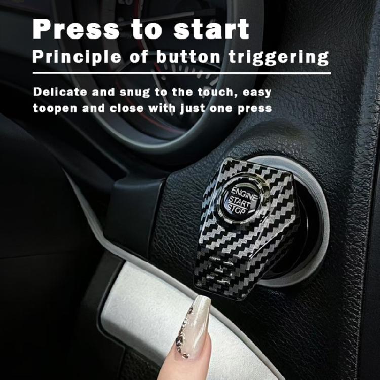 Engine Start Button Trim Frame Metal Interior Cover, Stick On Accent for Cleaner Cabin Styling in Cars Each Day