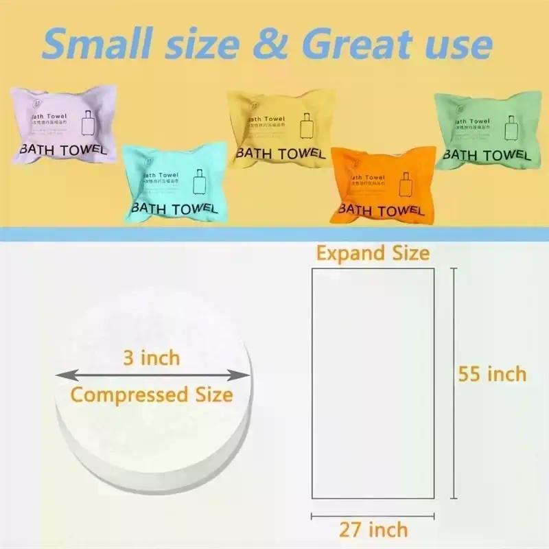 70x140cm Thickened Compressed Disposable Bath Towel Large Quick-Drying Travel Essential